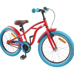 Hot vidaXL Barncykel 18 Tum för 5-7 år gamla Röd