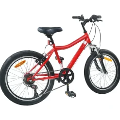 vidaXL Barncykel 20 Tum 6-Speed för 6-11 år gamla Röd