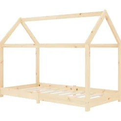 Sale vidaXL Barnsäng massiv furu 70x140 cm Brun
