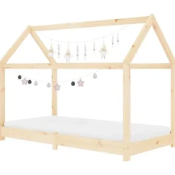 Sale vidaXL Barnsäng massiv furu 70x140 cm Brun