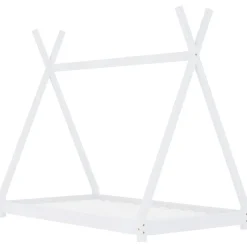 Hot vidaXL Barnsäng massiv furu 70x140 cm Vit