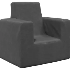 vidaXL Barnsoffa antracit mjuk plysch