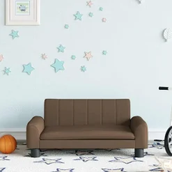 Online vidaXL Barnsoffa 70x45x30 cm tyg Brun