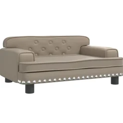vidaXL Barnsoffa cappuccino 70x45x30 cm konstläder