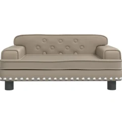 vidaXL Barnsoffa cappuccino 70x45x30 cm konstläder
