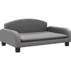 Discount vidaXL Barnsoffa 70x45x30 cm konstläder Grå