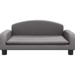 Discount vidaXL Barnsoffa 70x45x30 cm konstläder Grå