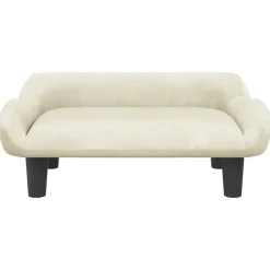 Clearance vidaXL Barnsoffa gräddvit 70x40x24 cm sammet Kräm