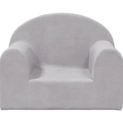 Outlet vidaXL Barnsoffa mjuk plysch Ljusgrå