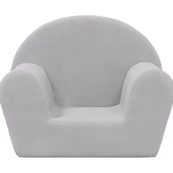 Discount vidaXL Barnsoffa mjuk plysch Ljusgrå