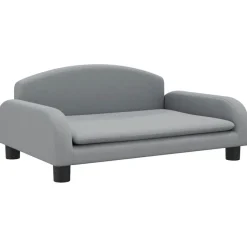 vidaXL Barnsoffa ljusgrå 70x45x30 cm tyg