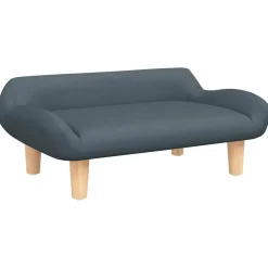 Best vidaXL Barnsoffa 70x40x24 cm tyg Mörkgrå