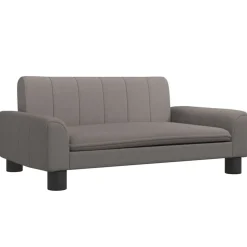 vidaXL Barnsoffa mullvadsbrun 70x45x30 cm tyg