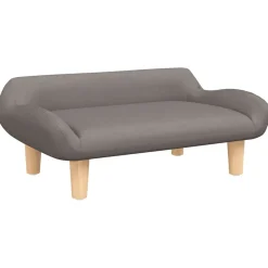 vidaXL Barnsoffa mullvadsbrun 70x40x24 cm tyg