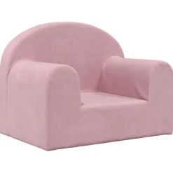 Sale vidaXL Barnsoffa mjuk plysch Rosa