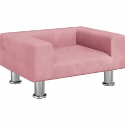 Hot vidaXL Barnsoffa 50x40x26,5 cm sammet Rosa