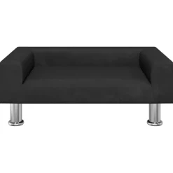 Discount vidaXL Barnsoffa 70x45x26,5 cm sammet Svart
