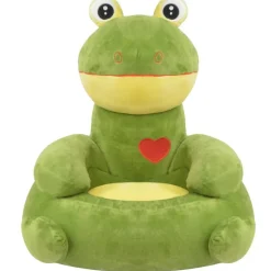 Best vidaXL Barnstol i plysch groda grön