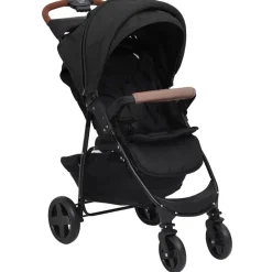 New vidaXL Barnvagn 2-i-1 stål Antracit