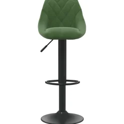 vidaXL Barstol mörkgrön sammet