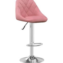 Online vidaXL Barstol sammet Rosa
