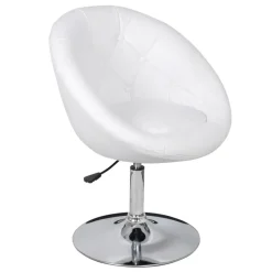 Best vidaXL Barstol konstläder Vit