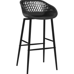 Outlet vidaXL Barstolar 2 st Svart