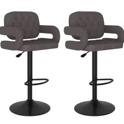 Sale vidaXL Barstolar 2 st tyg Taupe