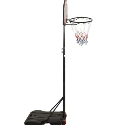 vidaXL Basketkorg med stativ svart 216-250 cm polyeten