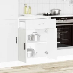 Clearance vidaXL Basskåp för kök Porto konstruerat trä Vit