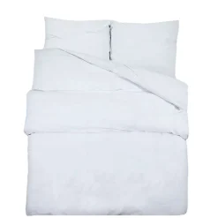 vidaXL Bäddset vit 140x200 cm bomull