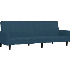 Sale vidaXL Bäddsoffa 2-sits sammet Blå