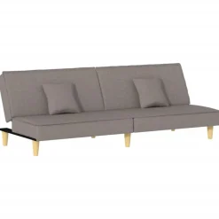 vidaXL Bäddsoffa taupe tyg