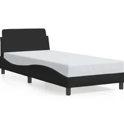 vidaXL Bed Frame with Headboard "Dover" Black 80x200 cm Fabric
