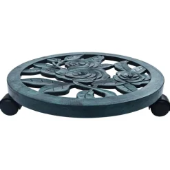 vidaXL Blomvagnar 6 st grön 38 cm plast