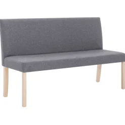 Clearance vidaXL Bänk 139,5 cm konstläder Ljusgrå
