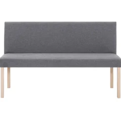 Clearance vidaXL Bänk 139,5 cm konstläder Ljusgrå