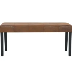 vidaXL Bänk 106 cm konstmocka brun