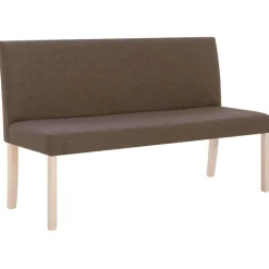 vidaXL Bänk 139,5 cm polyester brun