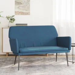 vidaXL Bänk blå 108x79x79 cm sammet