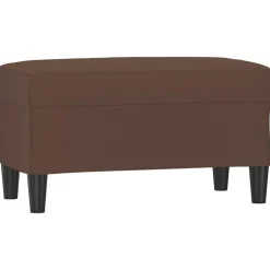 vidaXL Bänk brun 70x35x41 cm konstläder