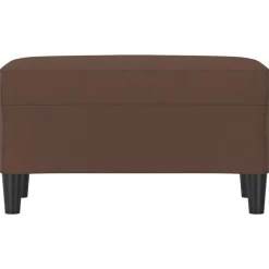 vidaXL Bänk brun 70x35x41 cm konstläder