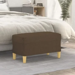 vidaXL Bänk brun 70x35x41 cm tyg