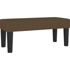 Best vidaXL Bänk brun 70x30x30 cm tyg Mörkbrun