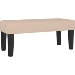 vidaXL Bänk cappuccino 70x30x30 cm konstläder