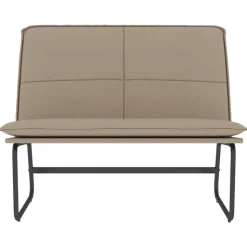 vidaXL Bänk cappuccino 100x75x76 cm konstläder