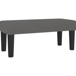 vidaXL Bänk grå 70x30x30 cm konstläder