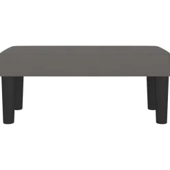 vidaXL Bänk grå 70x30x30 cm konstläder