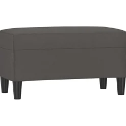 vidaXL Bänk 70x35x41 cm konstläder Grå