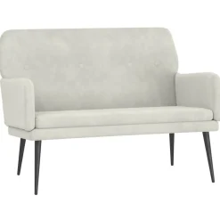 Sale vidaXL Bänk gräddvit 108x79x79 cm sammet Kräm